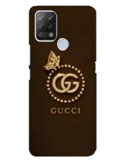 Чохол для TECNO Pova з картинкою «Gucci — золотий метелик»