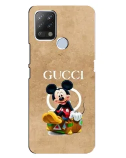 Чохол для TECNO Pova з картинкою «Міккі Маус Gucci — крафт»