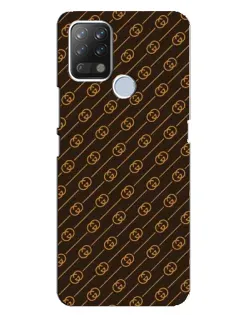 Чохол для TECNO Pova з картинкою «Gucci — золоті діагоналі»