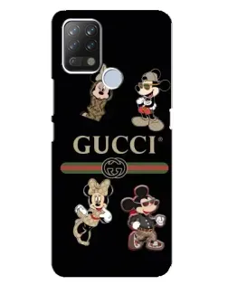 Чохол для TECNO Pova з картинкою «Gucci — герої Disney та монограма»