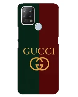 Чохол для TECNO Pova з картинкою «Gucci — темно-зелений градієнт»