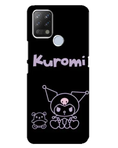 Чохол для TECNO Pova з картинкою «Kuromi — чорний мінімалізм» Чохол для TECNO Pova з картинкою «Kuromi — чорний мінімалізм»