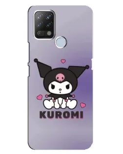 Чохол для TECNO Pova з картинкою «Kuromi — фіолетовий арт»