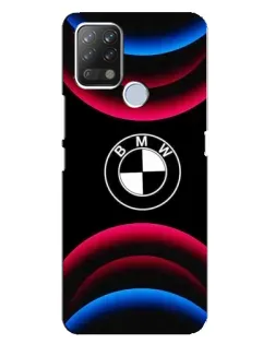 Чохол для TECNO Pova з картинкою «Логотип BMW та неонові дуги»