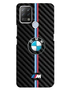 Чохол для TECNO Pova з картинкою «Емблема BMW та карбон»