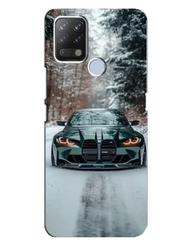 Чохол для TECNO Pova з картинкою «BMW у зимовому лісі» Чохол для TECNO Pova з картинкою «BMW у зимовому лісі»