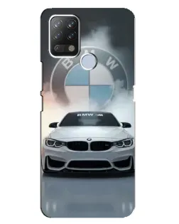 Чохол для TECNO Pova з картинкою «BMW в білому диму»