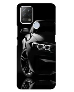 Чохол для TECNO Pova з картинкою «Чорна BMW — профіль»