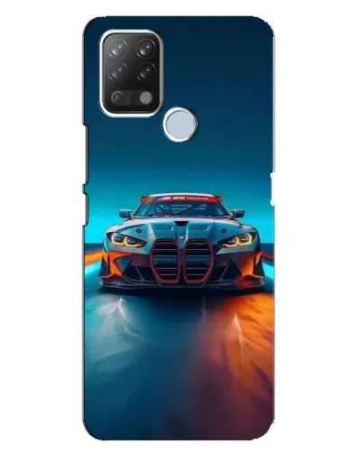 Чехол для TECNO Pova с картинкой «BMW — огни неона» Чехол для TECNO Pova с картинкой «BMW — огни неона»