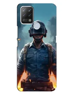 Чохол для TECNO Pova з картинкою «PUBG — реалістичний герой»