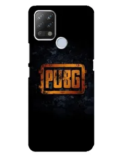 Чохол для TECNO Pova з картинкою «PUBG — золотий логотип»