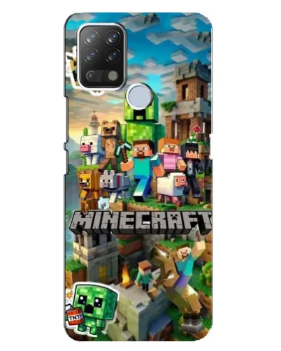 Чехол для TECNO Pova с картинкой «Замок Minecraft» Чехол для TECNO Pova с картинкой «Замок Minecraft»