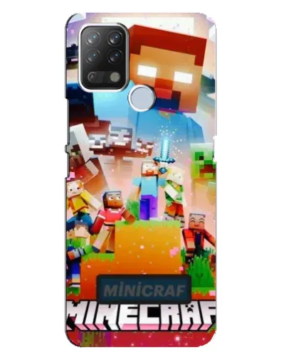 Чехол для TECNO Pova с картинкой «Minecraft герои игры» Чехол для TECNO Pova с картинкой «Minecraft герои игры»