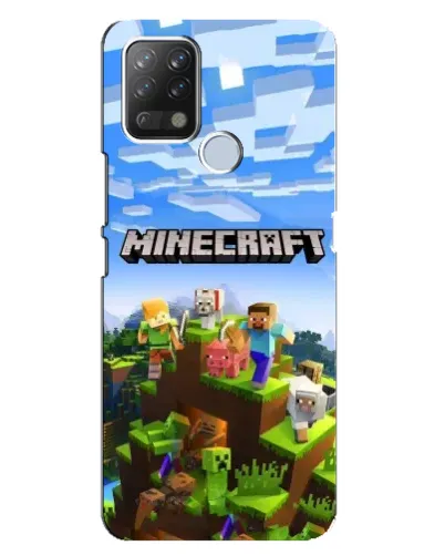Чехол для TECNO Pova с картинкой «Minecraft классический мир» Чехол для TECNO Pova с картинкой «Minecraft классический мир»