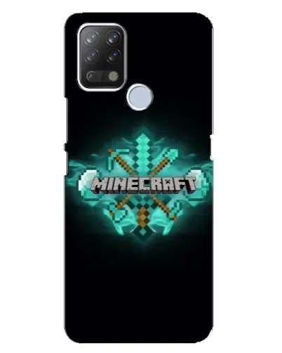 Чехол для TECNO Pova с картинкой «Minecraft Diamond лого» Чехол для TECNO Pova с картинкой «Minecraft Diamond лого»