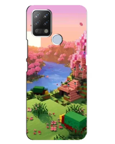 Чехол для TECNO Pova с картинкой «Розовое дерево Minecraft» Чехол для TECNO Pova с картинкой «Розовое дерево Minecraft»