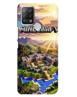 Чехол для TECNO Pova с картинкой «Minecraft панорама»