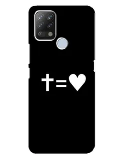 Чохол для TECNO Pova з картинкою «Хрест та Серце»
