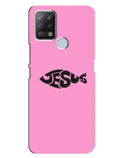 Чохол для TECNO Pova з картинкою «Рожевий символ Jesus»