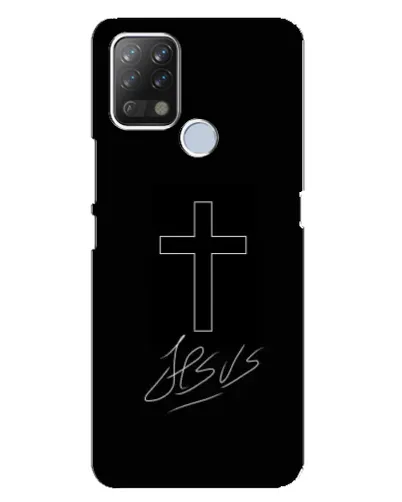 Чехол для TECNO Pova с картинкой «Графический крест Jesus» Чехол для TECNO Pova с картинкой «Графический крест Jesus»