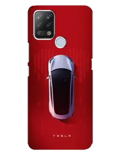 Чохол для TECNO Pova з картинкою «Tesla Top View»
