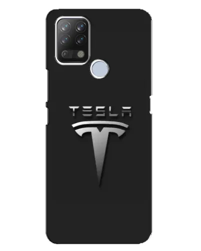 Чехол для TECNO Pova с картинкой «Стальной логотип Tesla» Чехол для TECNO Pova с картинкой «Стальной логотип Tesla»