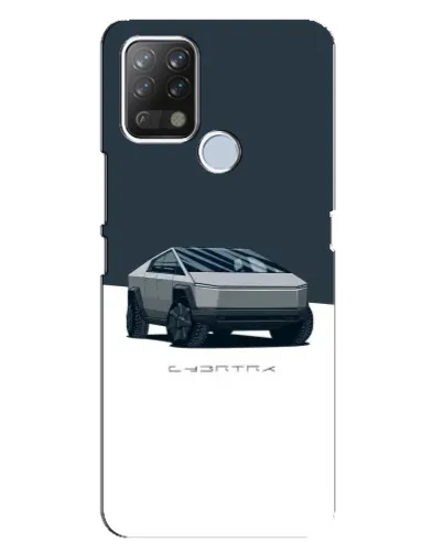 Чехол для TECNO Pova с картинкой «Серебристый Cybertruck Tesla» Чехол для TECNO Pova с картинкой «Серебристый Cybertruck Tesla»