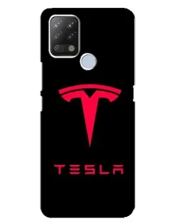 Чохол для TECNO Pova з картинкою «Tesla Red Logo»