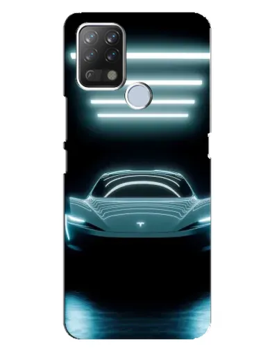 Чехол для TECNO Pova с картинкой «Tesla в неоне» Чехол для TECNO Pova с картинкой «Tesla в неоне»