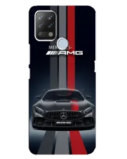 Чохол для TECNO Pova з картинкою «Mercedes — білий карбон»