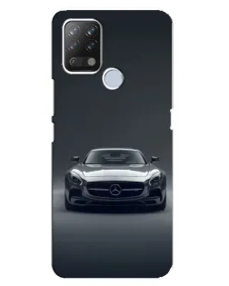 Чехол для TECNO Pova с картинкой «Mercedes на черном» Чехол для TECNO Pova с картинкой «Mercedes на черном»