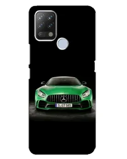 Чехол для TECNO Pova с картинкой «Mercedes — неоновый лого» Чехол для TECNO Pova с картинкой «Mercedes — неоновый лого»