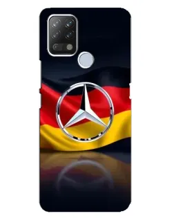 Чехол для TECNO Pova с картинкой «Mercedes — флаг Германии» Чехол для TECNO Pova с картинкой «Mercedes — флаг Германии»
