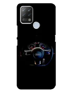 Чохол для TECNO Pova з картинкою «Салон Audi — кермо»