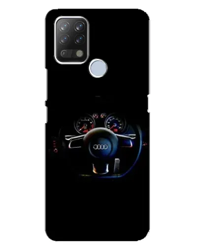 Чехол для TECNO Pova с картинкой «Салон Audi — руль» Чехол для TECNO Pova с картинкой «Салон Audi — руль»