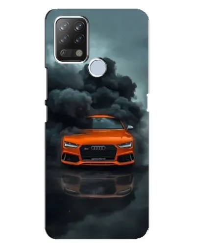 Чехол для TECNO Pova с картинкой «Audi в облаках дыма» Чехол для TECNO Pova с картинкой «Audi в облаках дыма»
