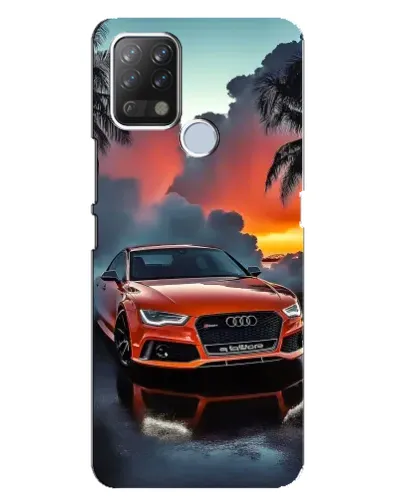 Чехол для TECNO Pova с картинкой «Audi — закат» Чехол для TECNO Pova с картинкой «Audi — закат»