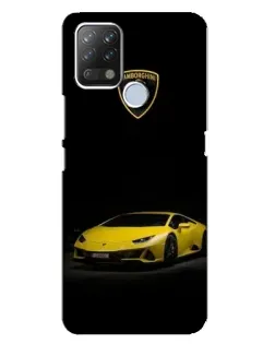 Чохол для TECNO Pova з картинкою «Lamborghini жовтий акцент»