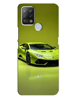 Чохол для TECNO Pova з картинкою «Салатовий Lamborghini Huracan»