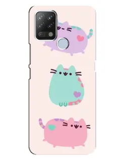 Чохол для TECNO Pova з картинкою «Pusheen тріо» Чохол для TECNO Pova з картинкою «Pusheen тріо»