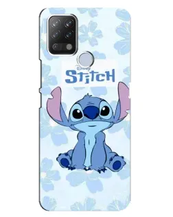 Чохол для TECNO Pova з картинкою «Stitch серед квітів»