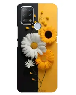Чохол для TECNO Pova з картинкою «Соняшник та ромашка»