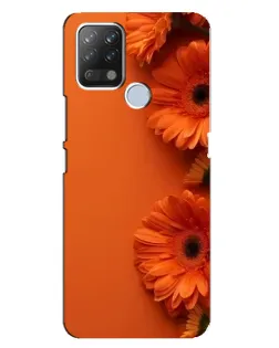 Чохол для TECNO Pova з картинкою «Помаранчеві гербери»