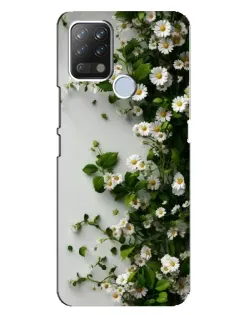 Чохол для TECNO Pova з картинкою «Гілка дрібних білих квітів»