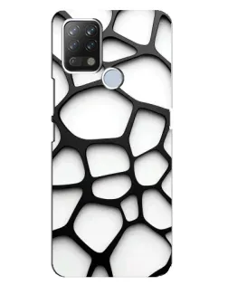 Чохол для TECNO Pova з картинкою «Біла об'ємна сітка»