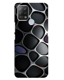Чохол для TECNO Pova з картинкою «Об'ємна темна решітка»