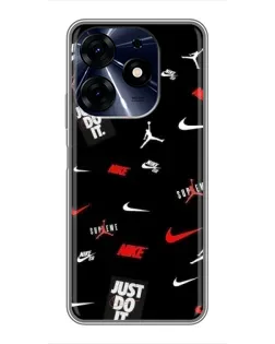 Чехол для TECNO Spark 10 Pro с картинкой «Nike Mix Pattern»