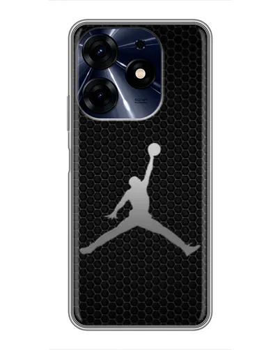 Чехол для TECNO Spark 10 Pro с картинкой «Jordan Dark Carbon» Чехол для TECNO Spark 10 Pro с картинкой «Jordan Dark Carbon»