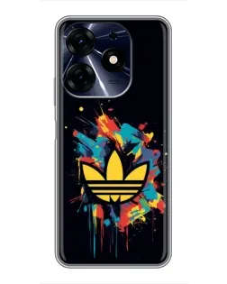 Чехол для TECNO Spark 10 Pro с картинкой «Adidas Splash» Чехол для TECNO Spark 10 Pro с картинкой «Adidas Splash»