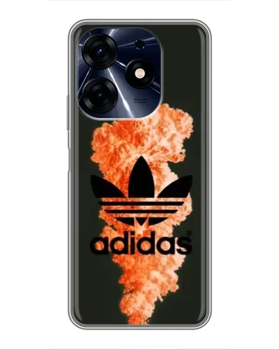 Чехол для TECNO Spark 10 Pro с картинкой «Оранжевый дым Adidas» Чехол для TECNO Spark 10 Pro с картинкой «Оранжевый дым Adidas»